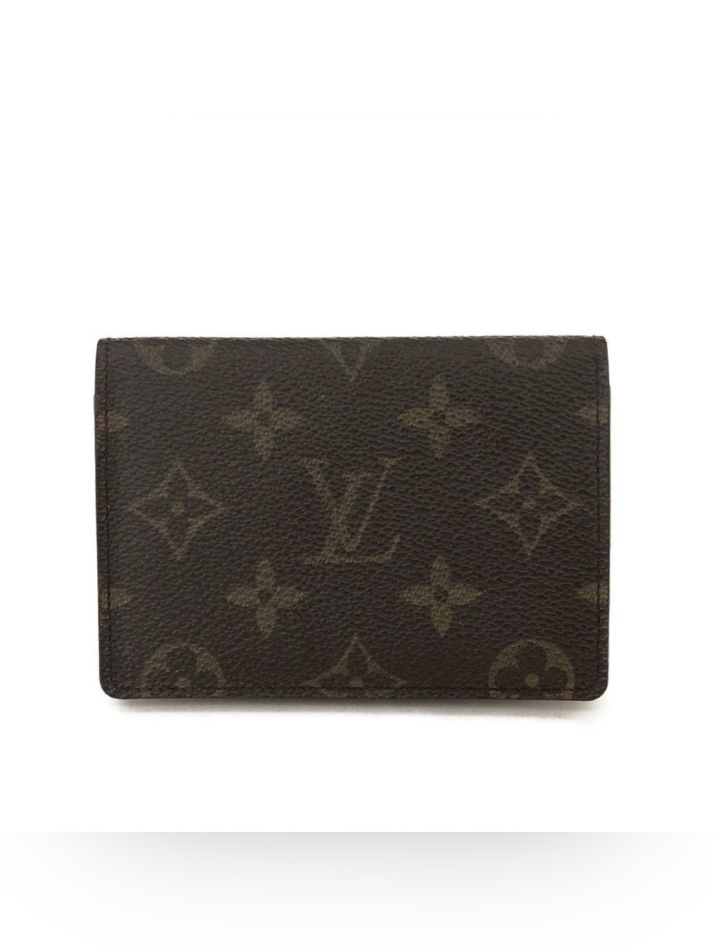 AUTH Louis Vuitton Wallet Monogram Porte 2 Pass Card Case Authentic LV